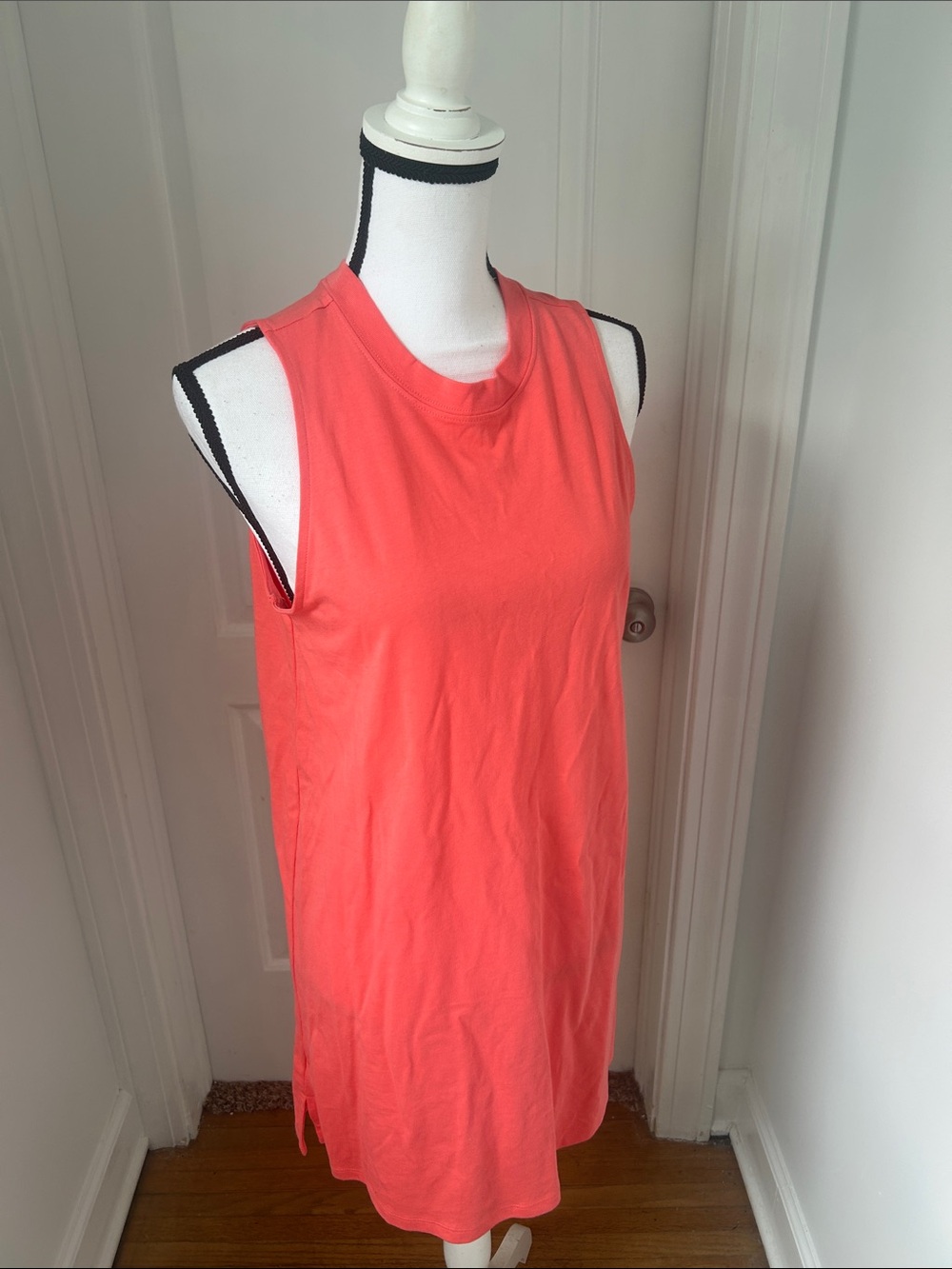 Bundle- Women's Coral & Yellow Sleeveless Tank Dresses- Lightweight Casual